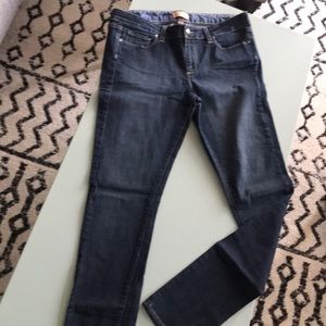 Paige denim super skinny dark wash